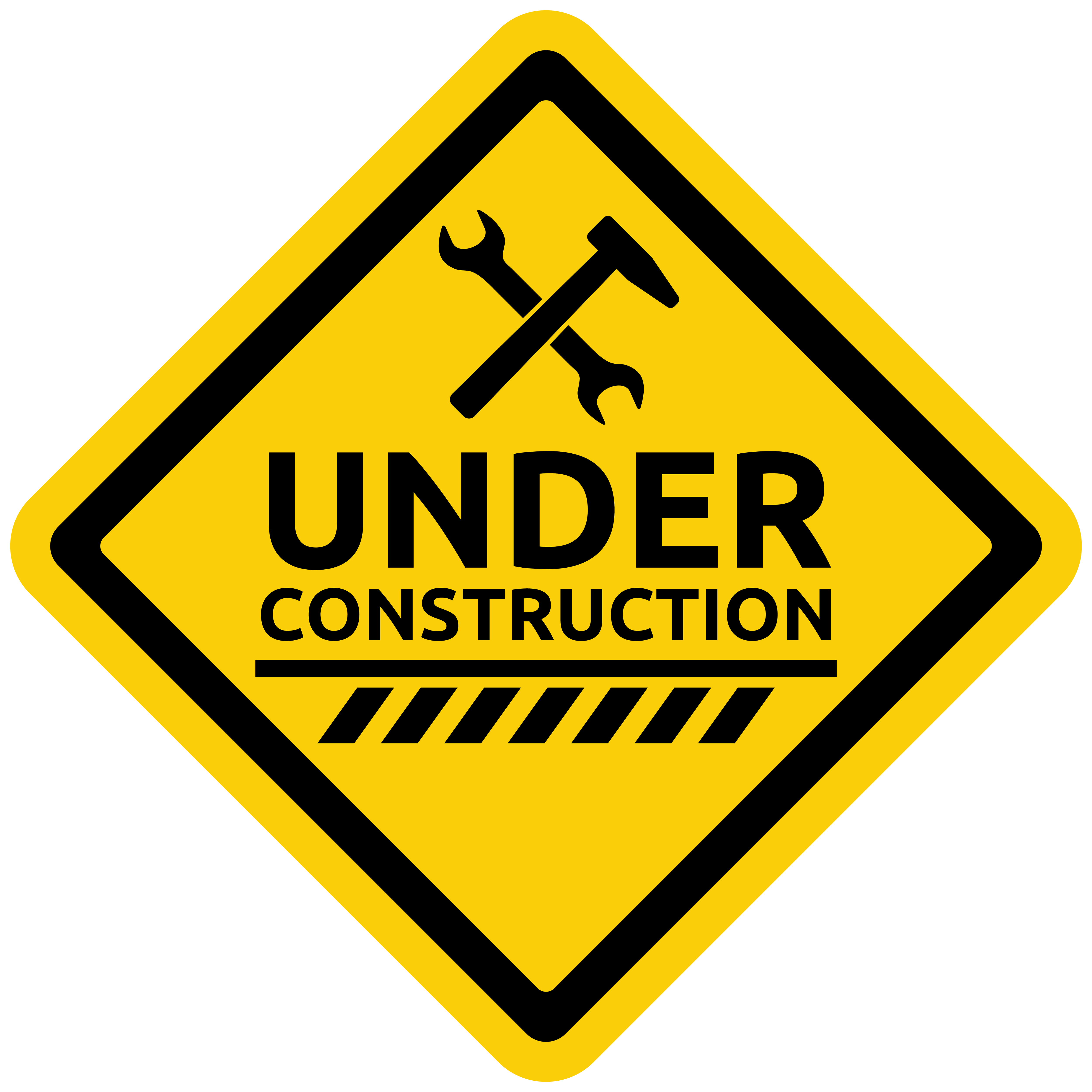 Semn de avertizare 'În construcție'