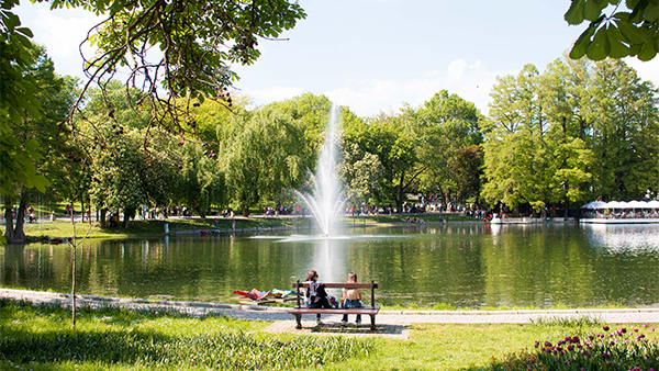 Lacul din Parcul Romanescu